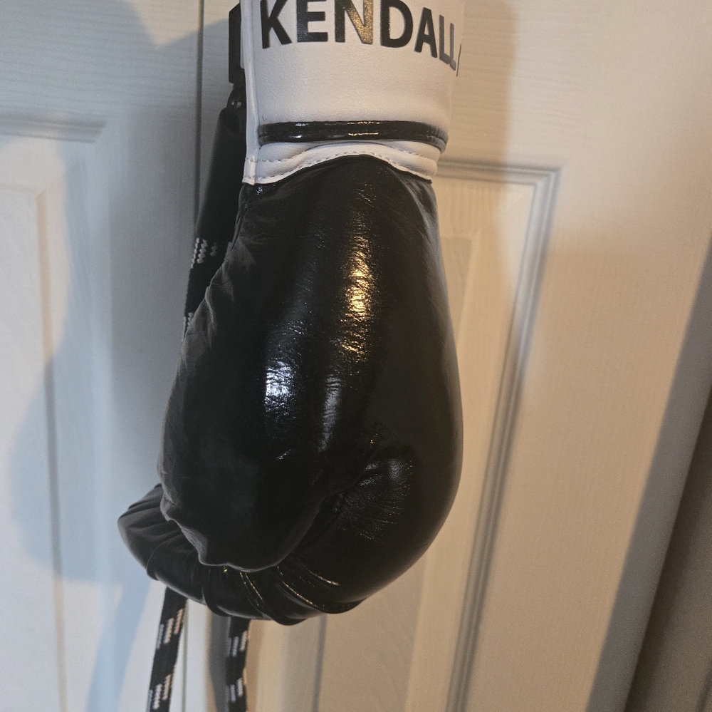 Kendall+Kylie cross body boxing gloves womens handbag Black